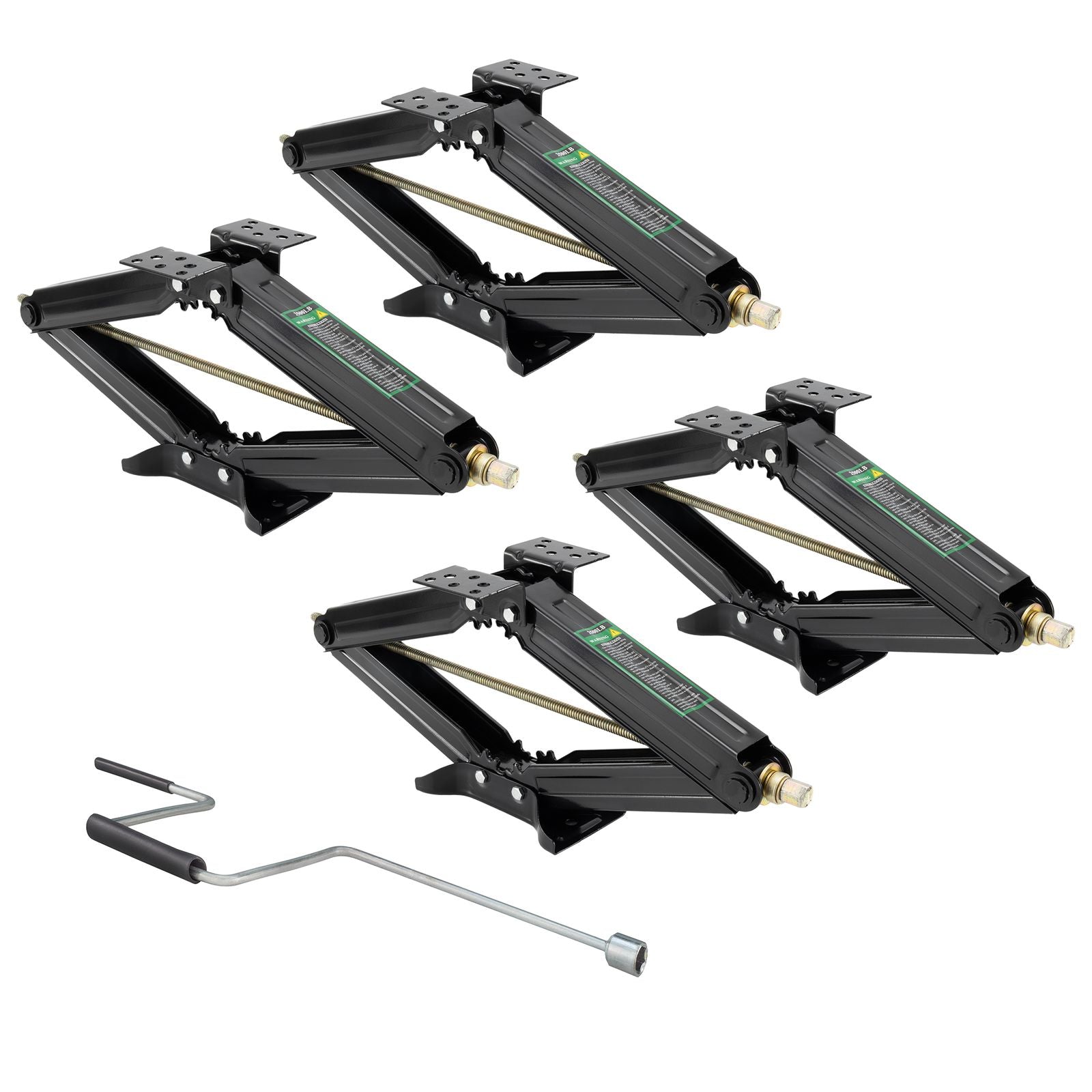 RV Stabilizer Jacks | 2500 lb. | 24" Scissor Leveling  | With Handle