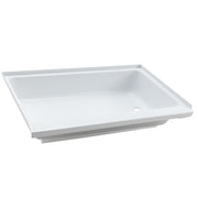 RV Shower Pan 40" x 24" x 5" Right Drain | White