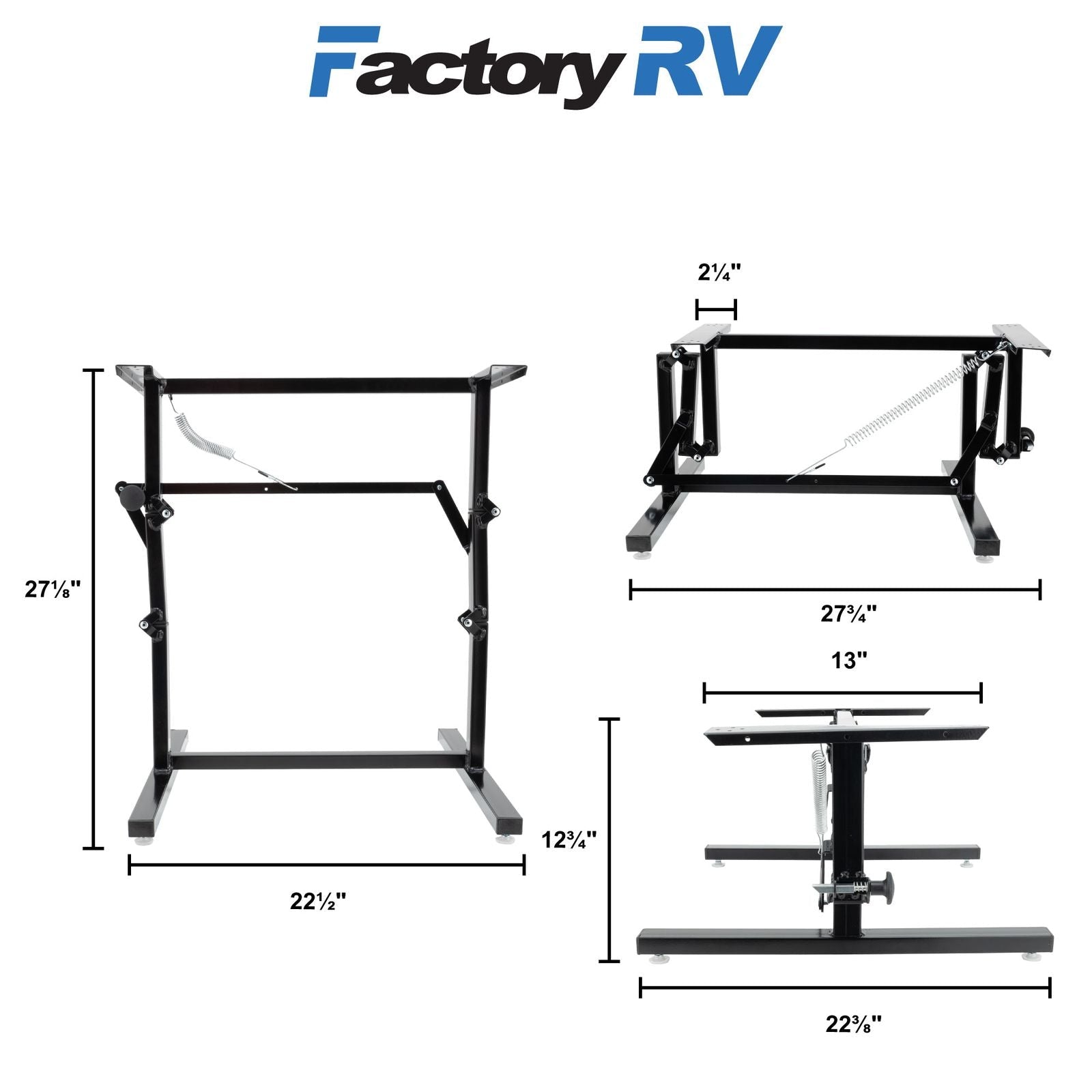 RV Dinette Table Base | Converts Easily to Bed Base