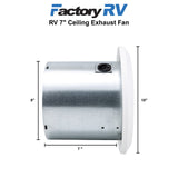 RV Vent Fan | Ventline V2262-50 | Ceiling Exhaust Fan 7" | 50 CFM