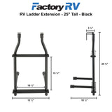 RV Ladder Extension - 25" tall