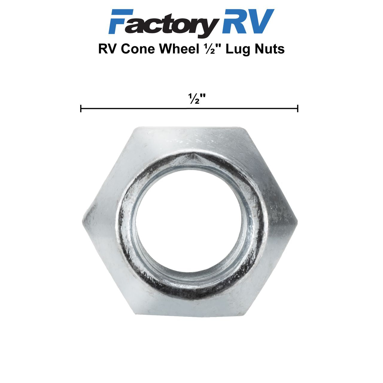 RV Lug Nuts | Cone Wheel ½"