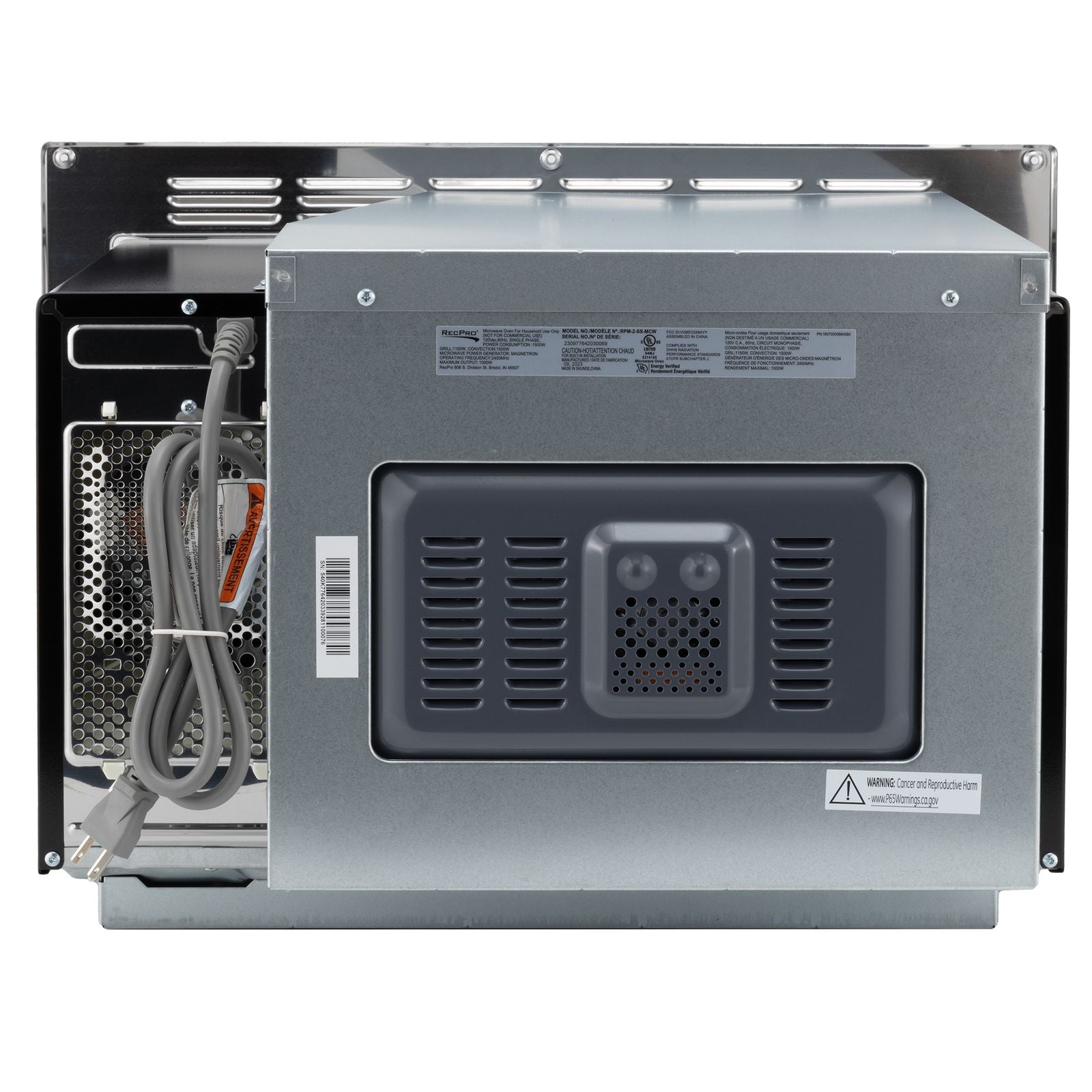 RecPro RV Microwave 1.1 CF. | Stainless Steel | Replaces Greystone and High Pointe