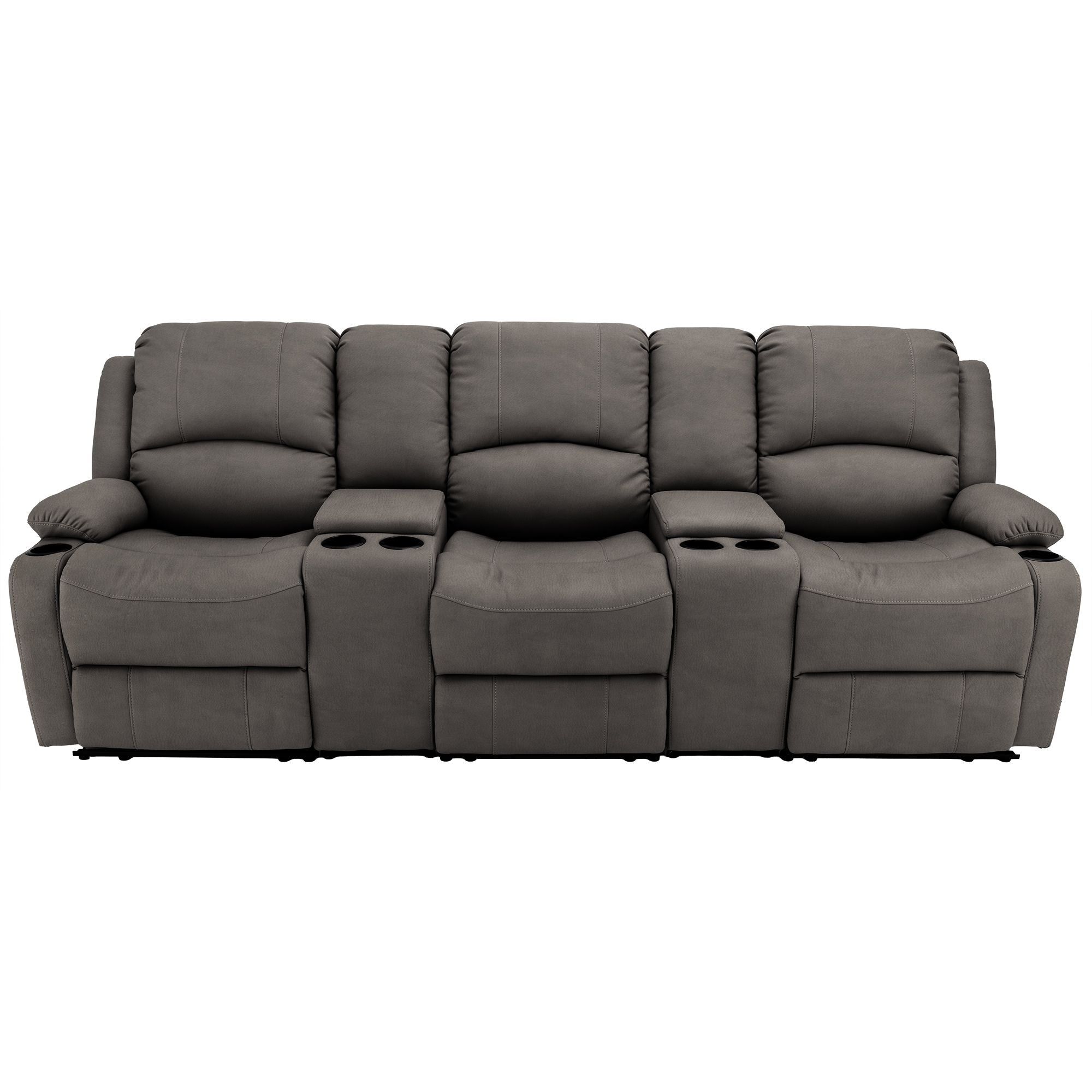 RV Wall Hugger Sofa 105" Manual Reclining Theater Seats