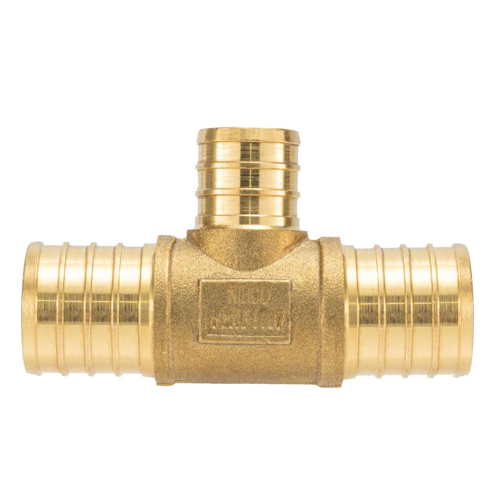 RV 1 in. Brass PEX-B Barb Tee | 3-Way Mender Joiner Connector