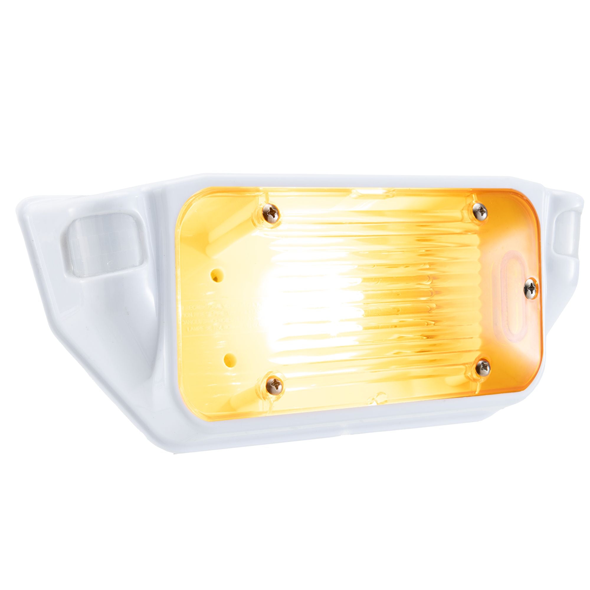 12V Motion Activated Entry Porch Light | Exterior Smart Light | White with Amber Lens