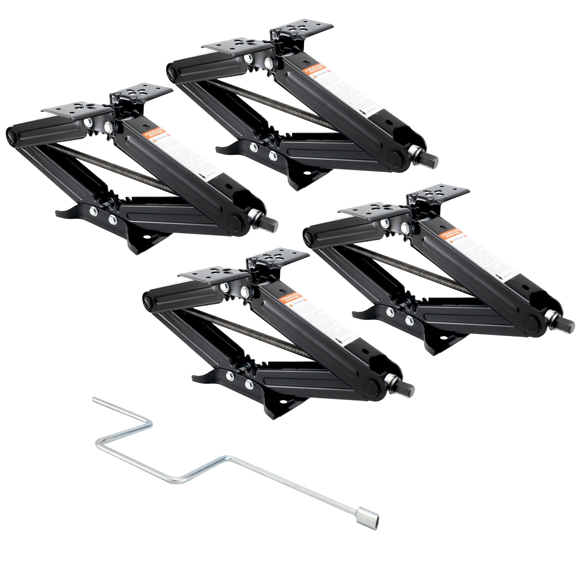 RV Scissor Jacks | 5000 lb. | 24" | Stabilizers & Leveling | With Handle