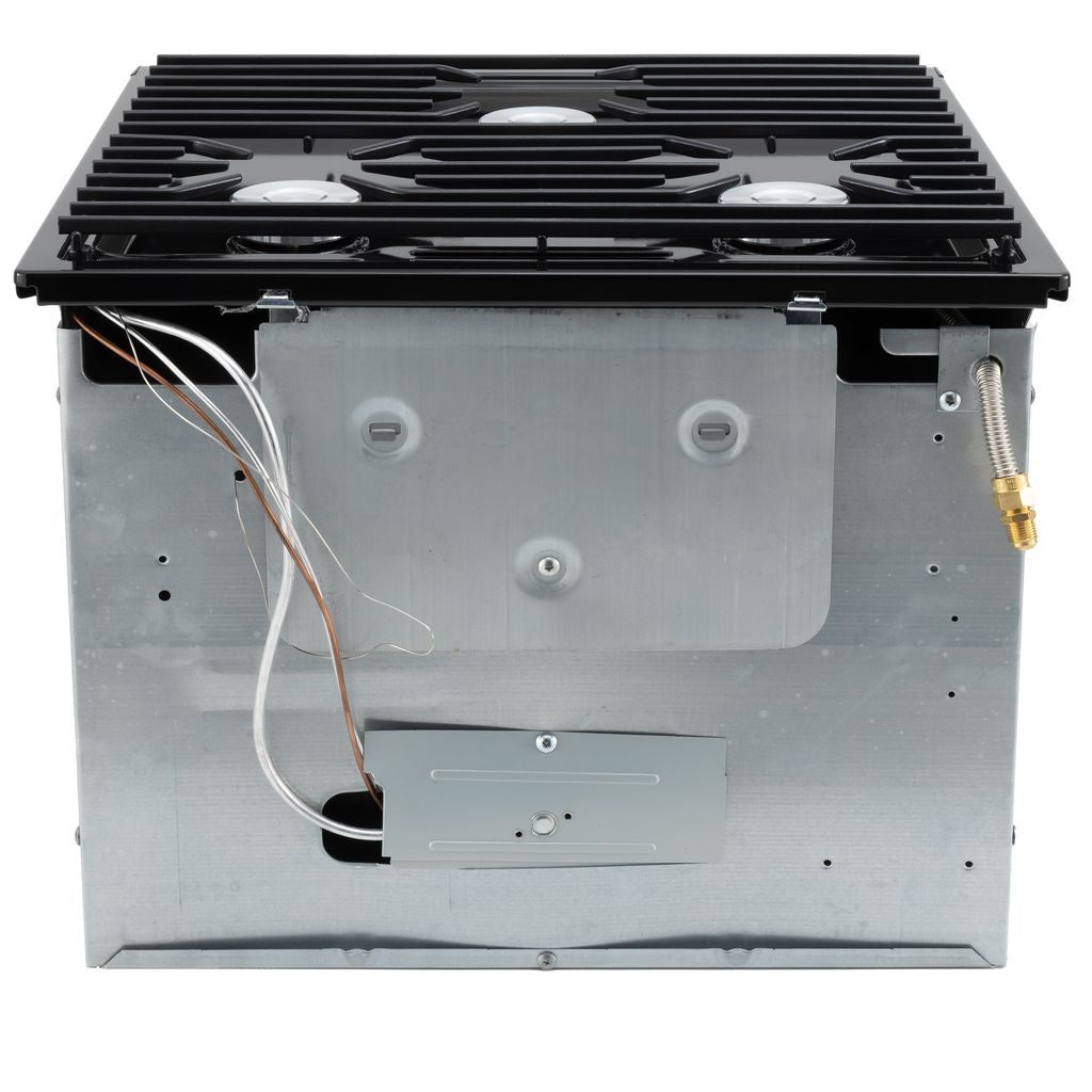 Dometic RV Oven 3-Burner Stove with Range | 16" Tall | Black