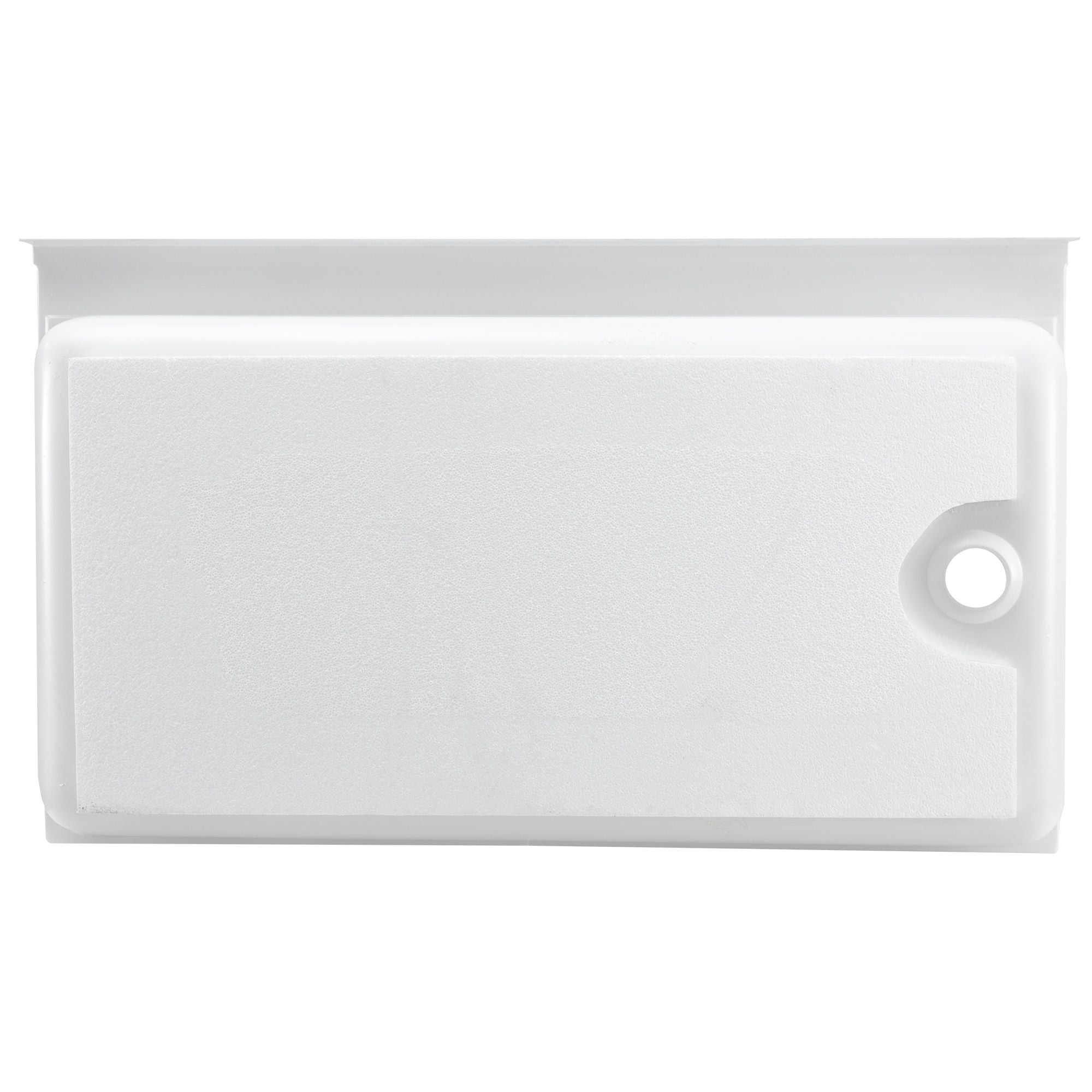 RV Shower Pan 40" x 24" x 5" Right Drain | White
