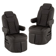 Camper Comfort RV Captain's Chair Set | Driver and Passenger | Ultrafabrics® Brisa® Coffee Bean