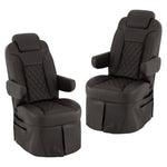 Camper Comfort RV Captain's Chair Set | Driver and Passenger | Ultrafabrics® Brisa® Coffee Bean