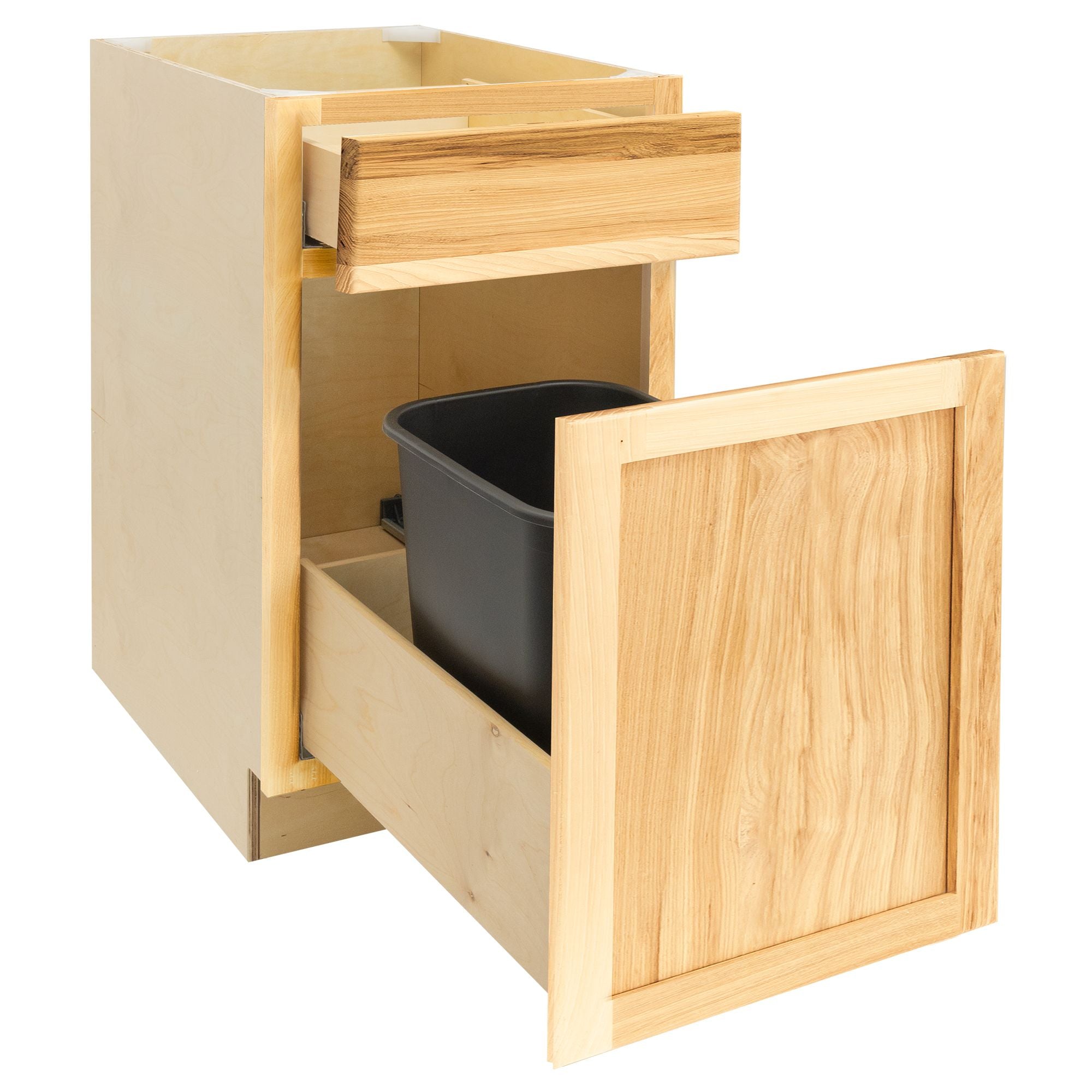 RV Waste Basket Base Cabinet | Rustic Hickory