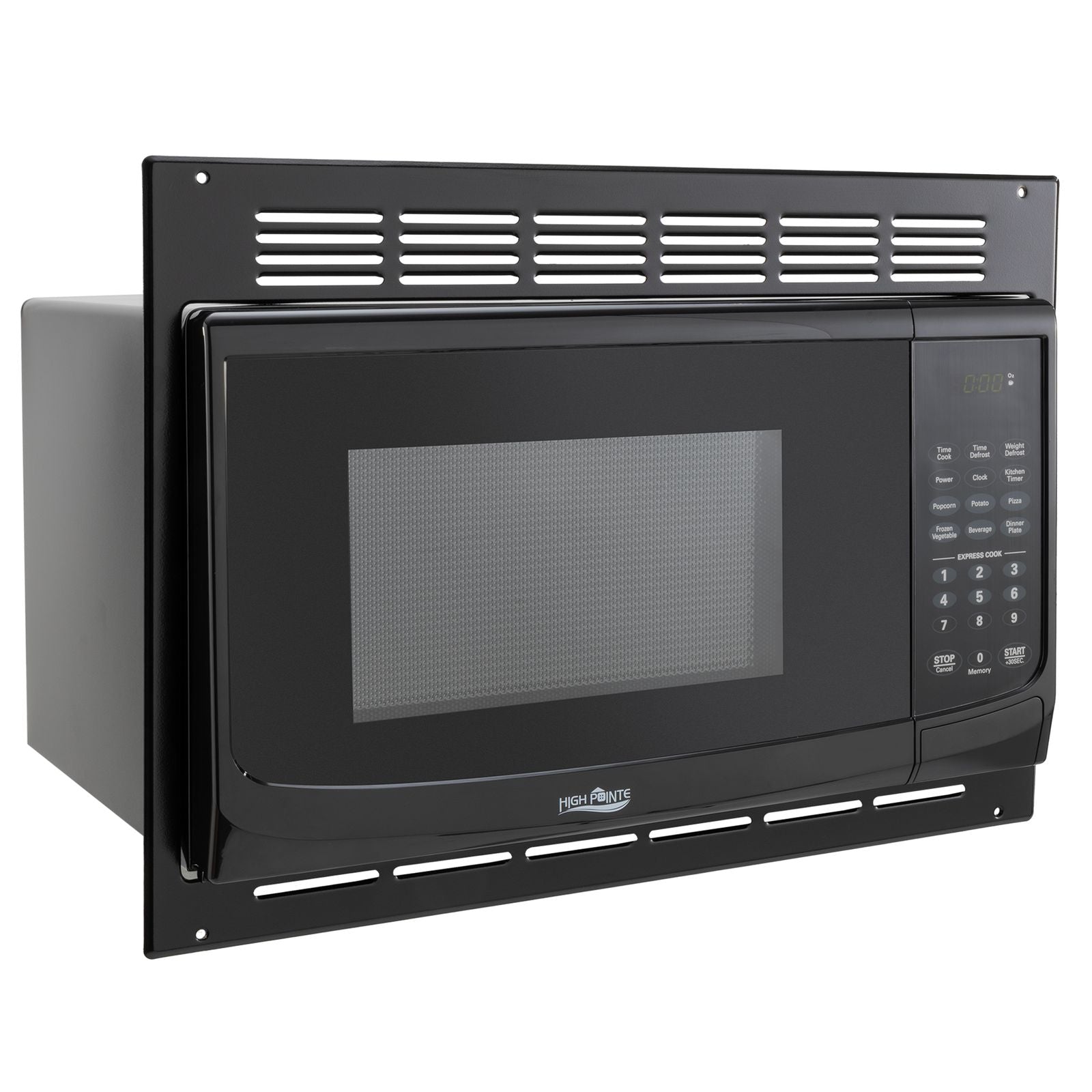 High Pointe RV Microwave 1.0 CF. | Black | Includes Turn Table