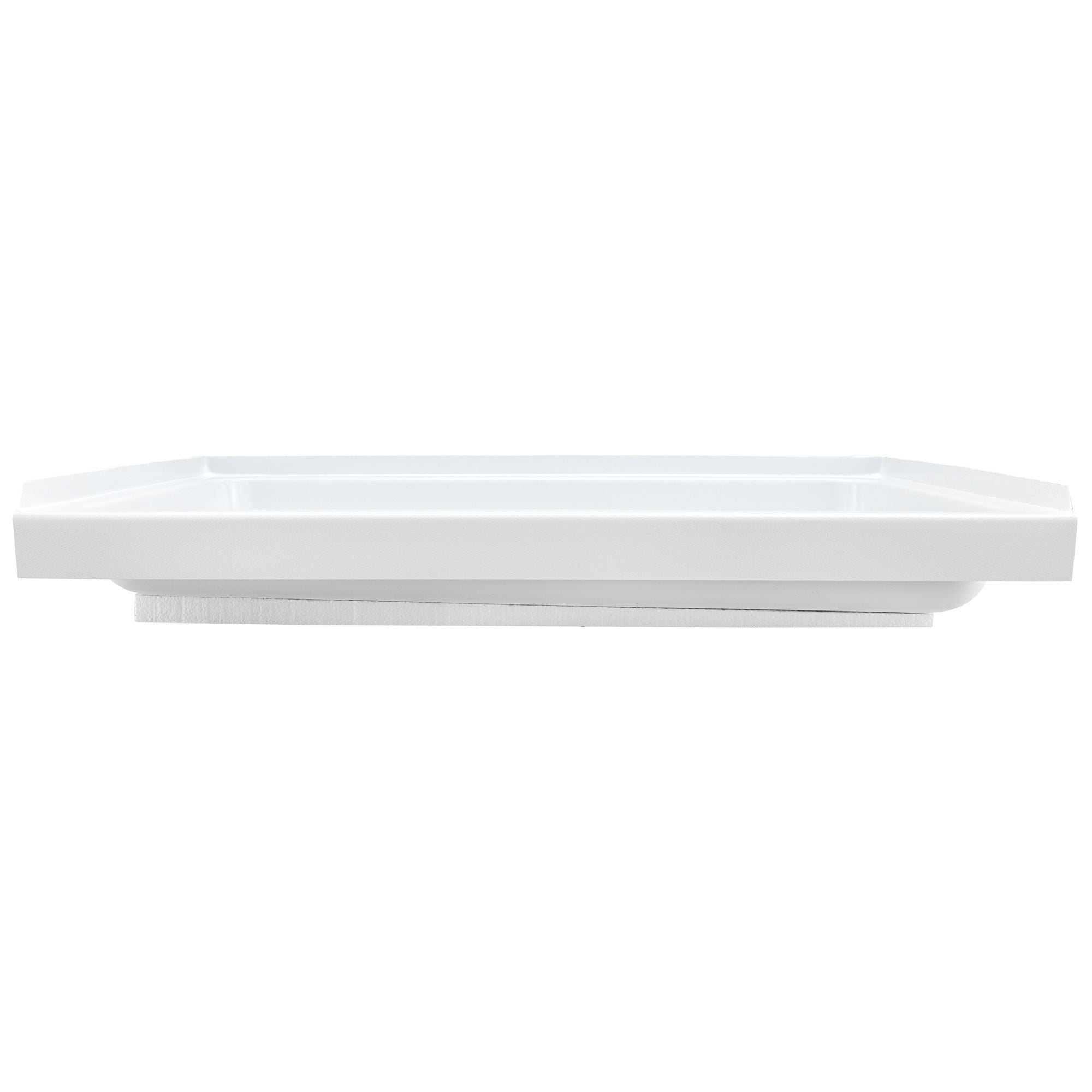 RV Shower Pan 32" x 24" x 5" Right with Drain | White