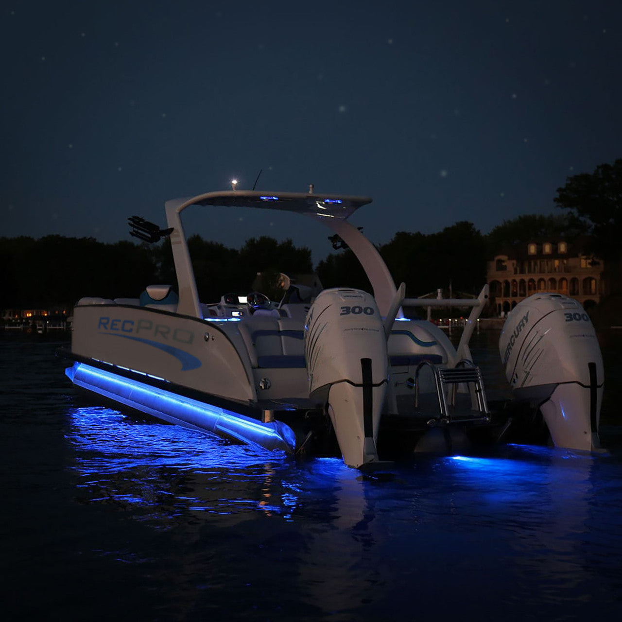 48" LED PC Strip Lights Channel | Underdeck, Awning, or Marine Snap In Place Channel | Accent Lighting