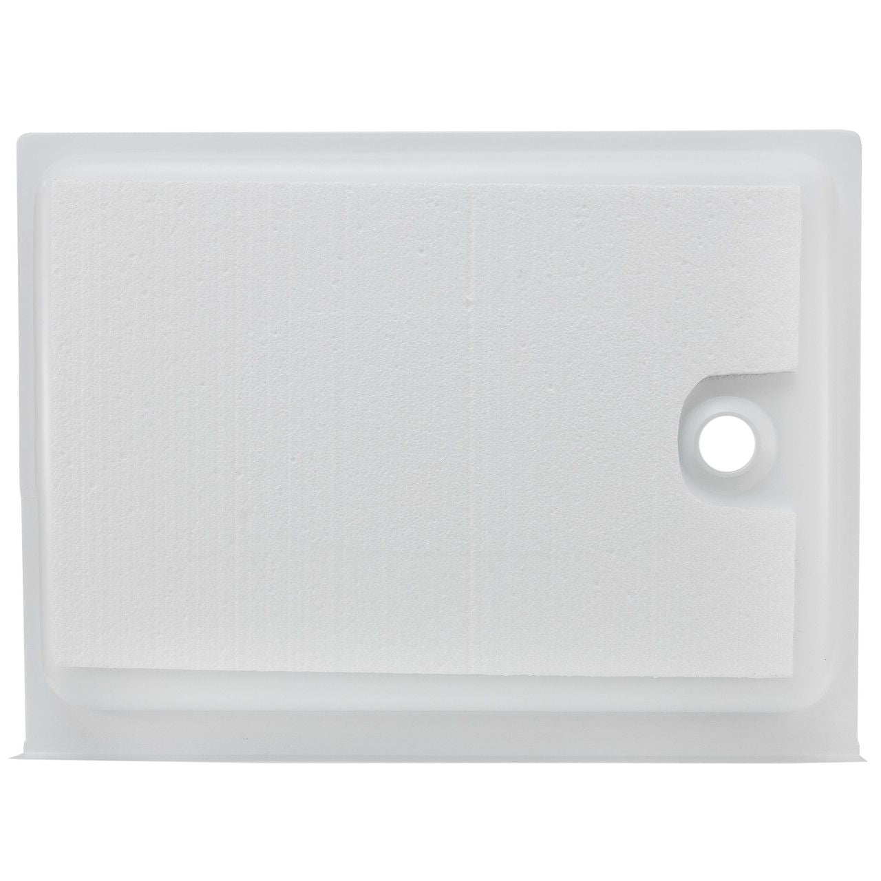 RV Shower Pan 32" x 24" x 5" Left Drain | White