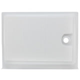 RV Shower Pan 32" x 24" x 5" Left Drain | White