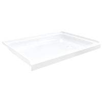 RV Shower Pan 32" x 24" x 5" Right with Drain | White