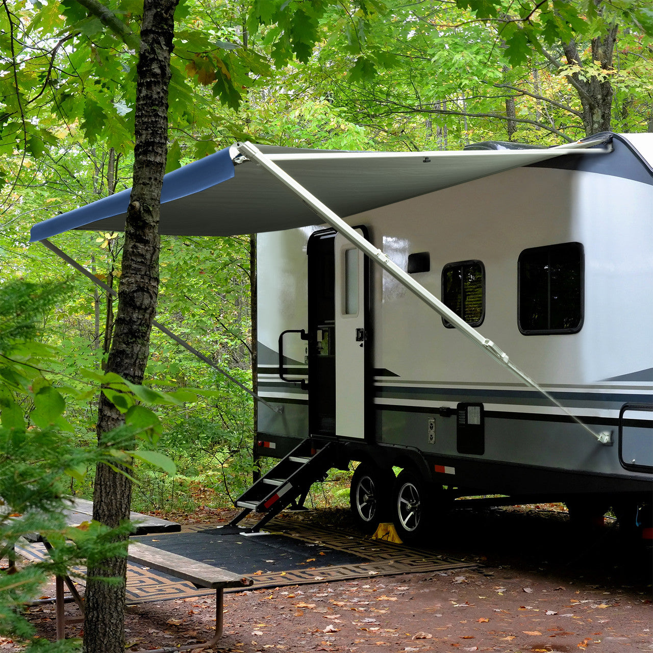 RecPro RV Awning Manual Assembly | White