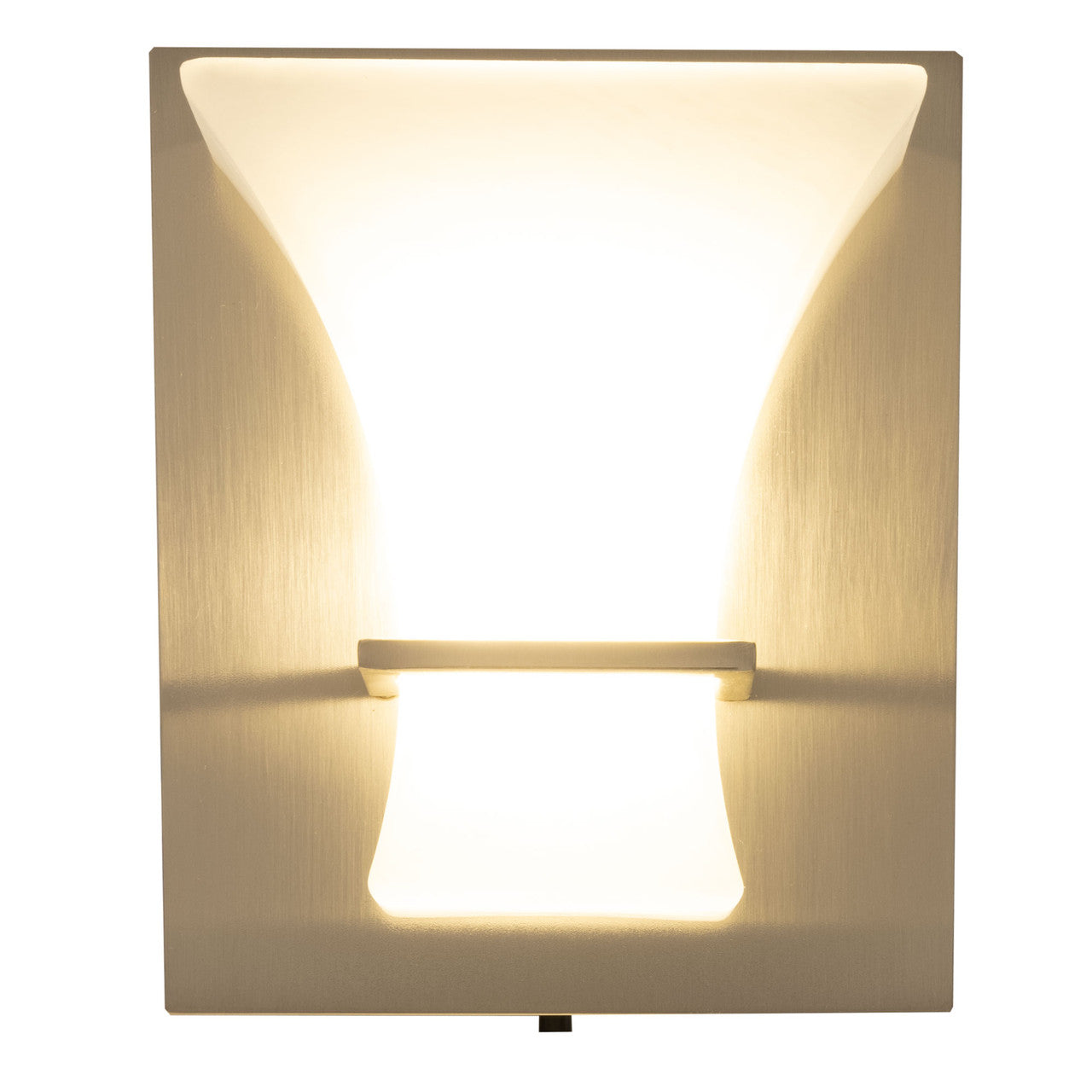 RV Wall Sconce Light | 12V LED | Interior Lighting | Frosted Glass Silver Finish