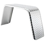 Trailer Fender | Aluminum Diamond Plate | Flat Top | 10" x 36" x 18"