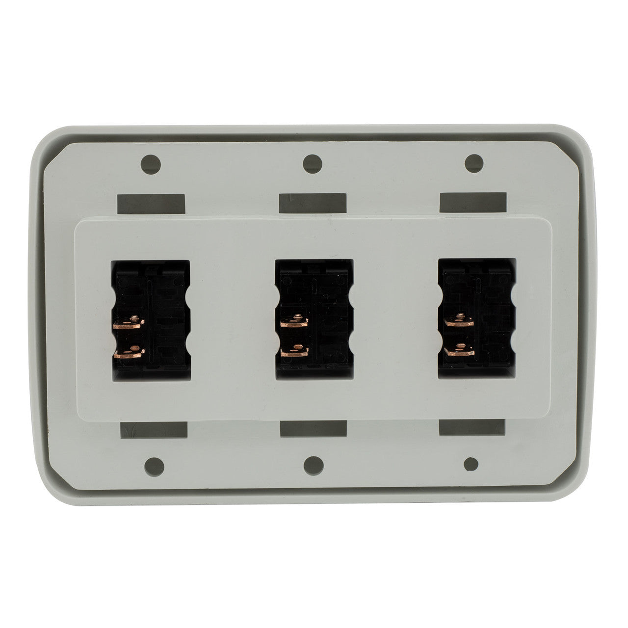 RV Switch | On / Off SPST Switch | 3 Gang Bezel | 12 Volt