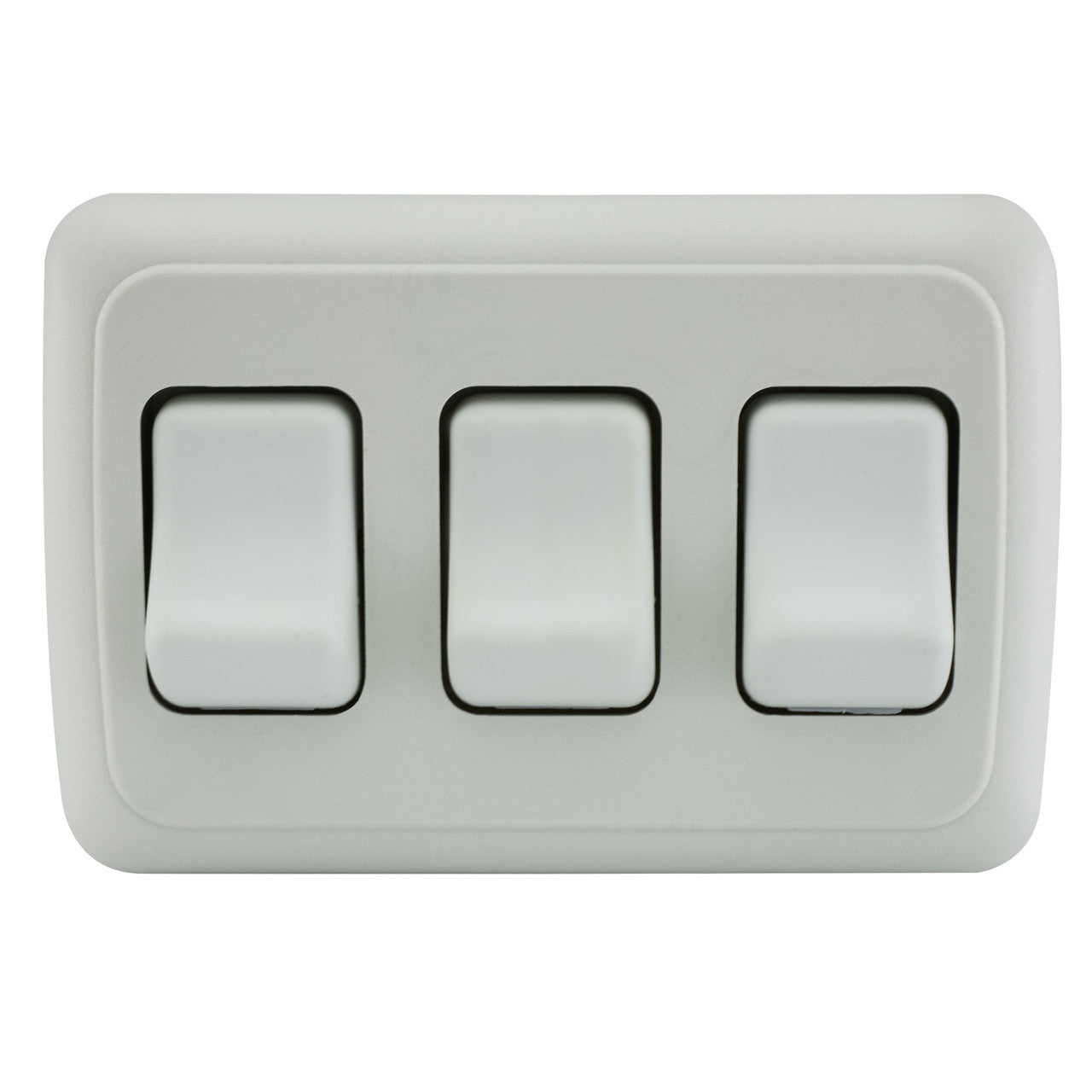 RV Switch | On / Off SPST Switch | 3 Gang Bezel | 12 Volt