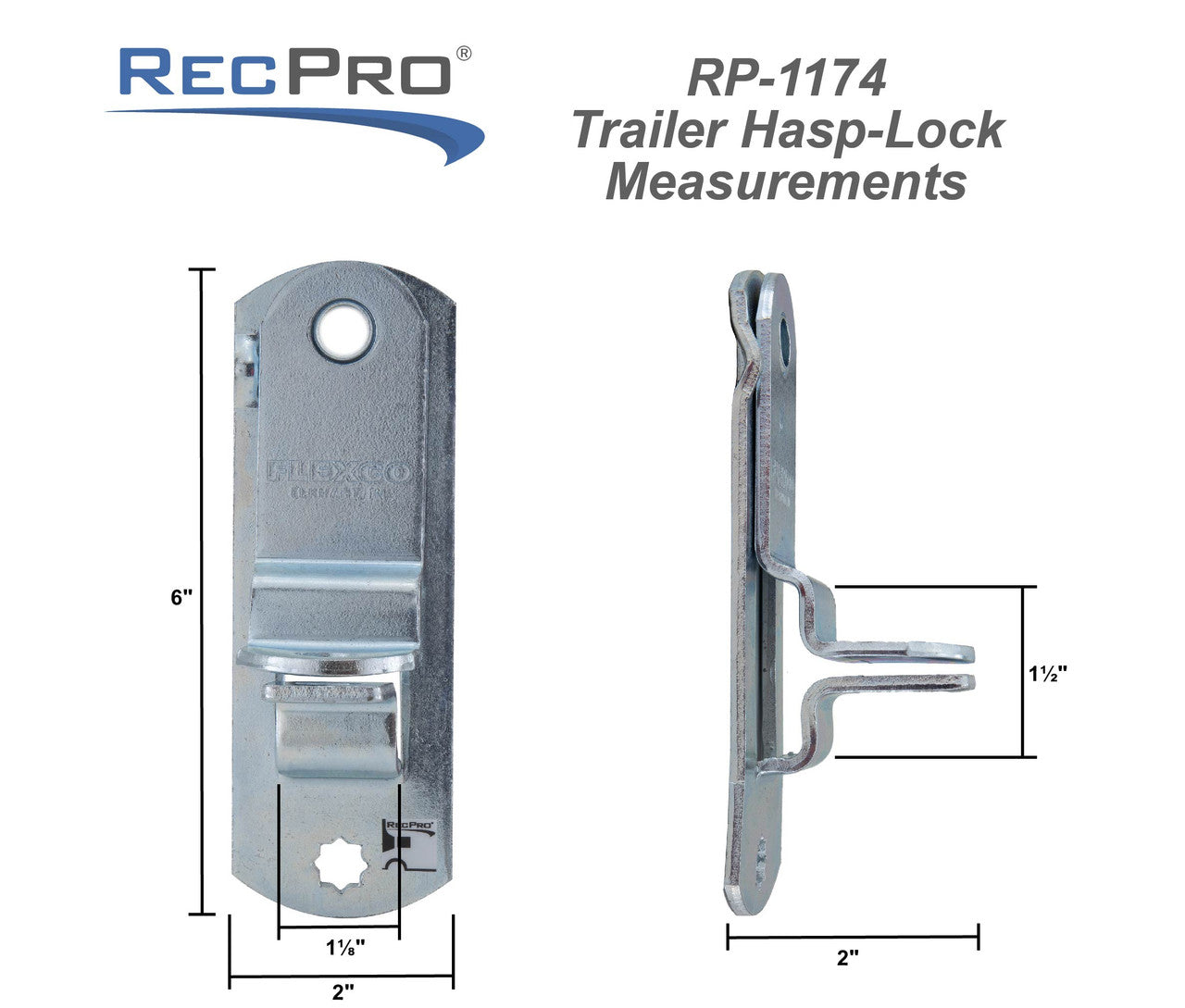 RecPro RV Door Hasp Lock Mechanism