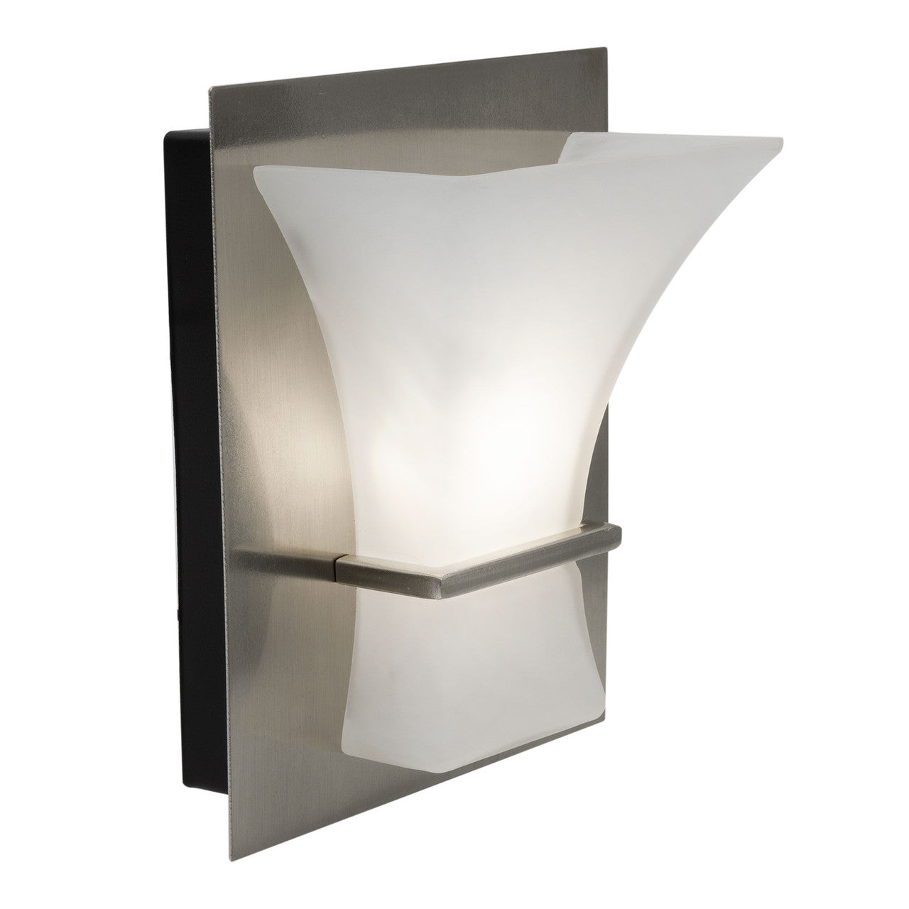 RV Wall Sconce Light | 12V LED | Interior Lighting | Frosted Glass Silver Finish