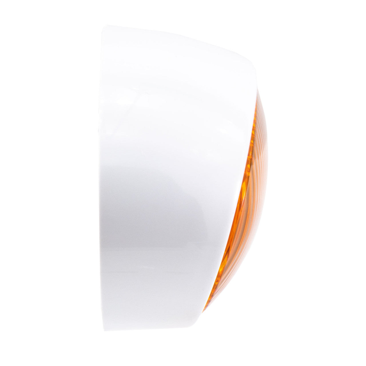 RV Oval LED Porch Light | Exterior Lighting for Entry Doorway | White with Amber Lens | Visibility & Safety at Night