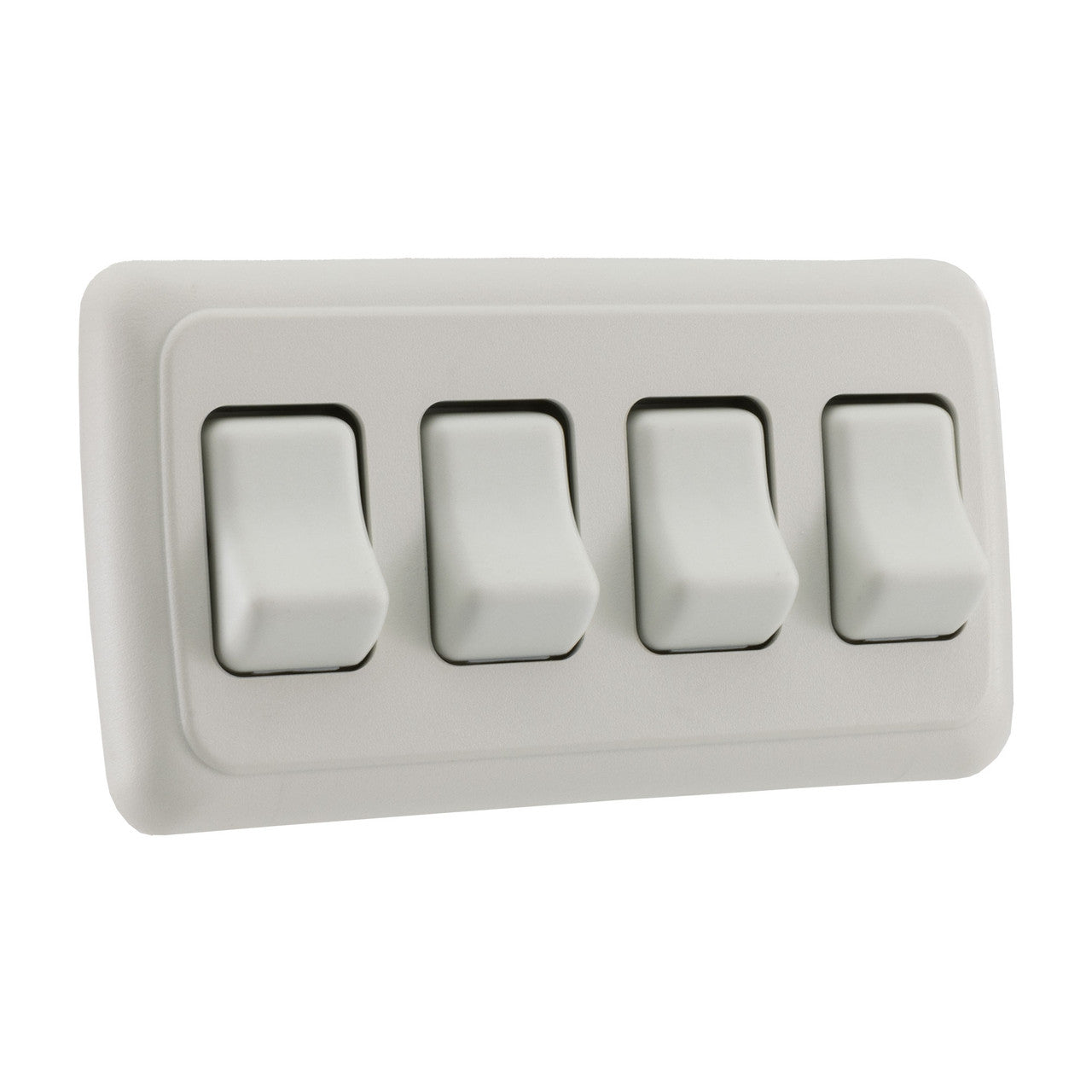 RV Switch | On / Off SPST Switch | 4 Gang Bezel | 12 Volt