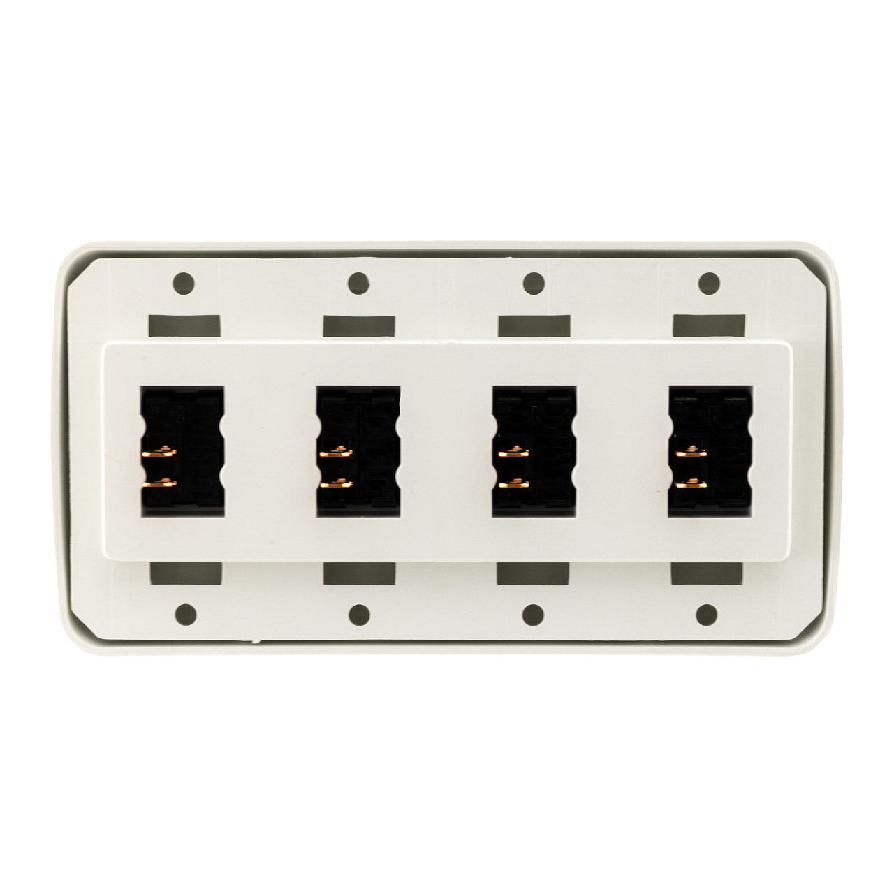 RV Switch | On / Off SPST Switch | 4 Gang Bezel | 12 Volt