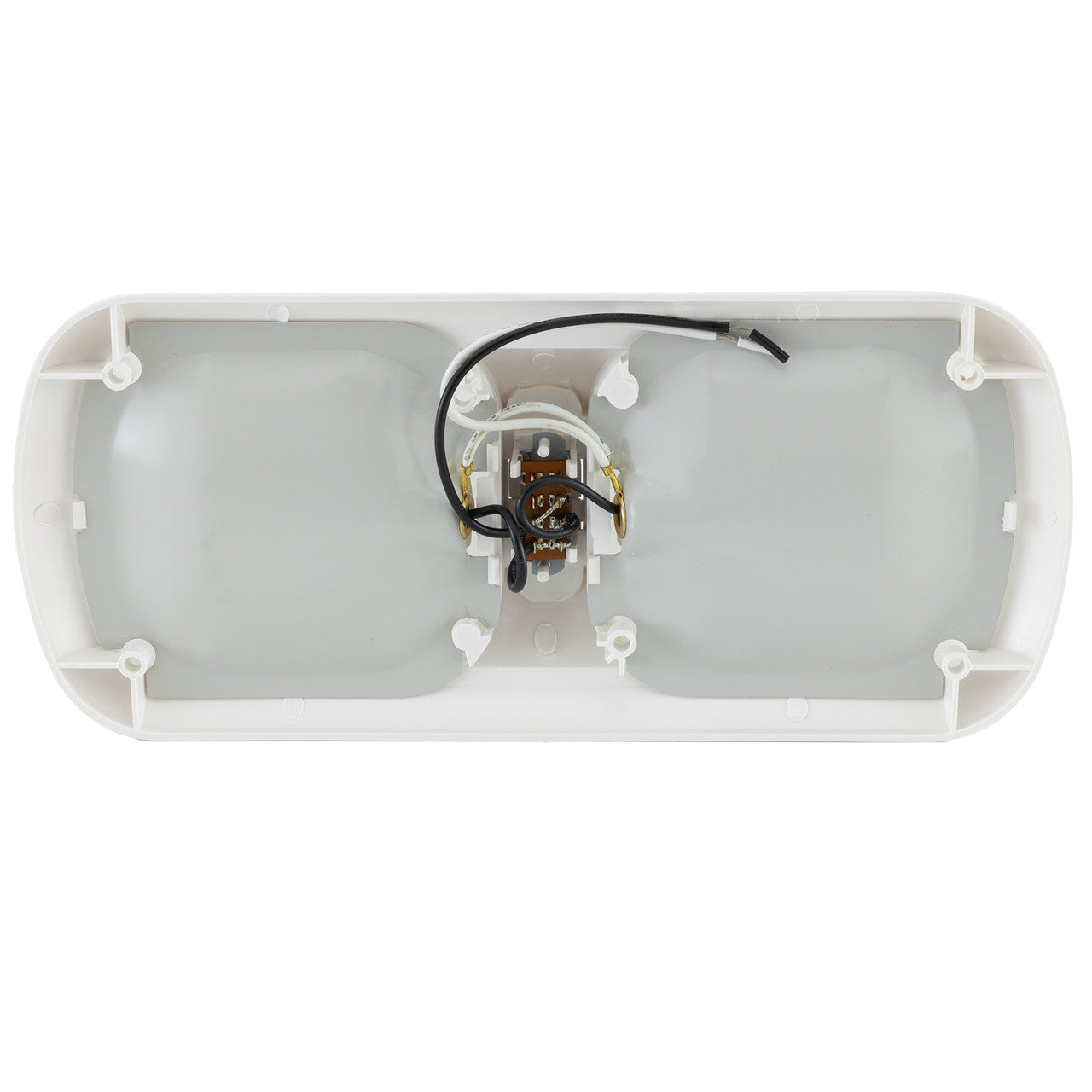 RV Double Dome Pancake Light |12 V | Interior Lighting | With Switch