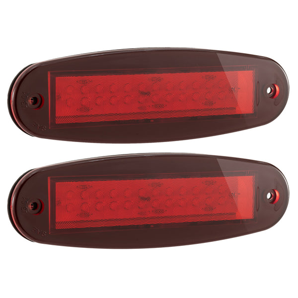 8" Brake Lights | Oval Flush Mount | LED | 2 Pack
