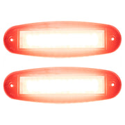 RV Brake Lights | 8" LED Oval Flush Mount | 2 Pack | Lighting for Stop Safety