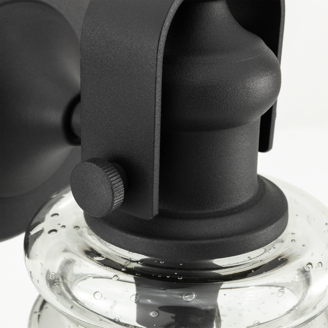 RV Wall Mounted Light | 12V LED | Interior Lighting | Matte Black Finish and Glass Sconce