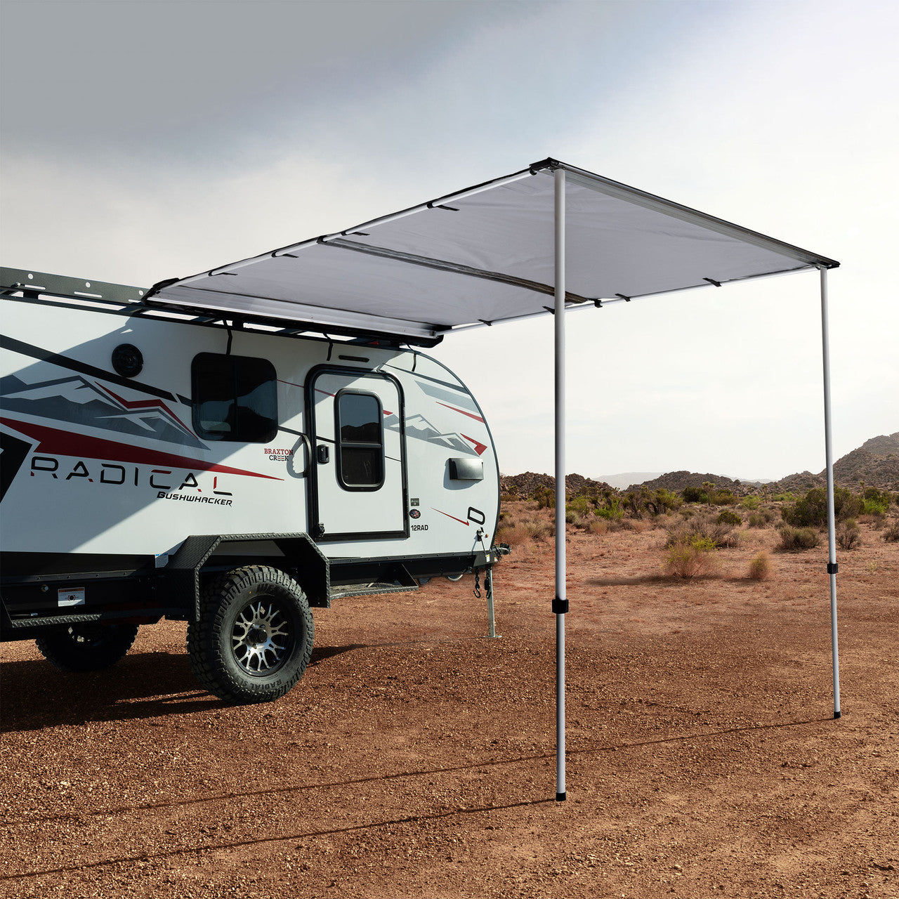 IRV Tehcnologies Camper Awning 6.5' Rooftop Kit | LED Lighting Built In