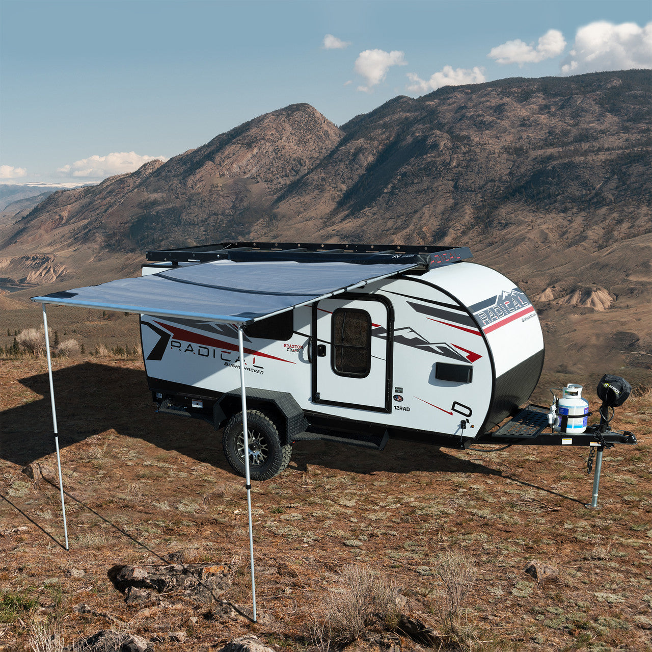 IRV Tehcnologies Camper Awning 6.5' Rooftop Kit | LED Lighting Built In