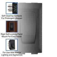 RV Switch | Single Pole Double Throw Switch | On/On | 12 Volt