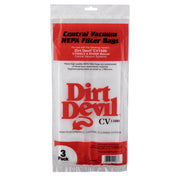 RV Central Vacuum Bags | Dirt Devil CV1500 | 3 Pack HEPA
