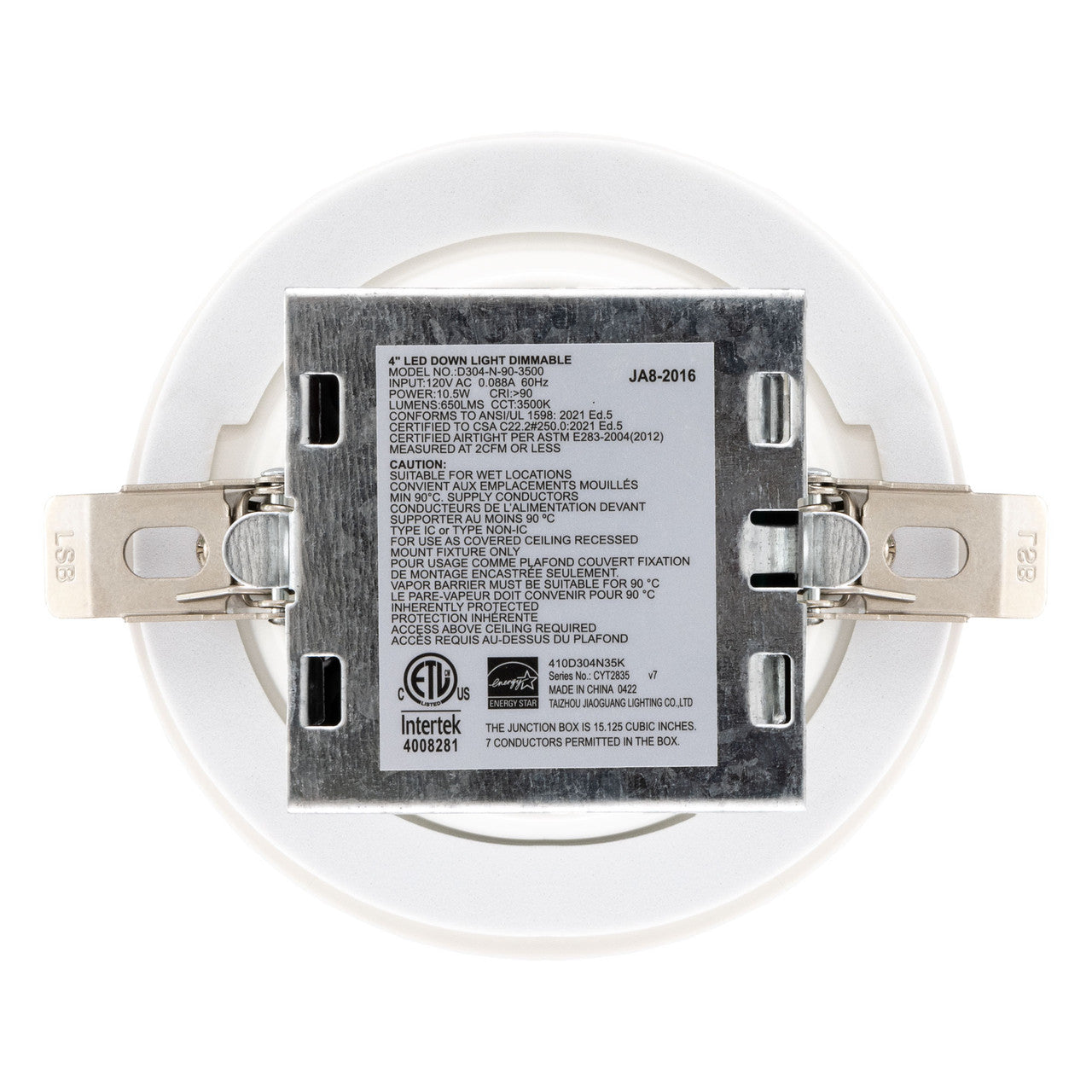 RV Recessed Ceiling Light | 4" LED | Interior Lighting | Cool White
