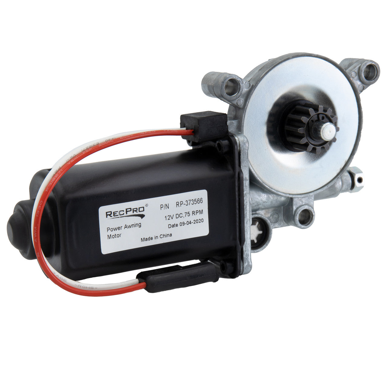 RecPro RV Awning Motor | Fits Post-2015 Models Block Plug