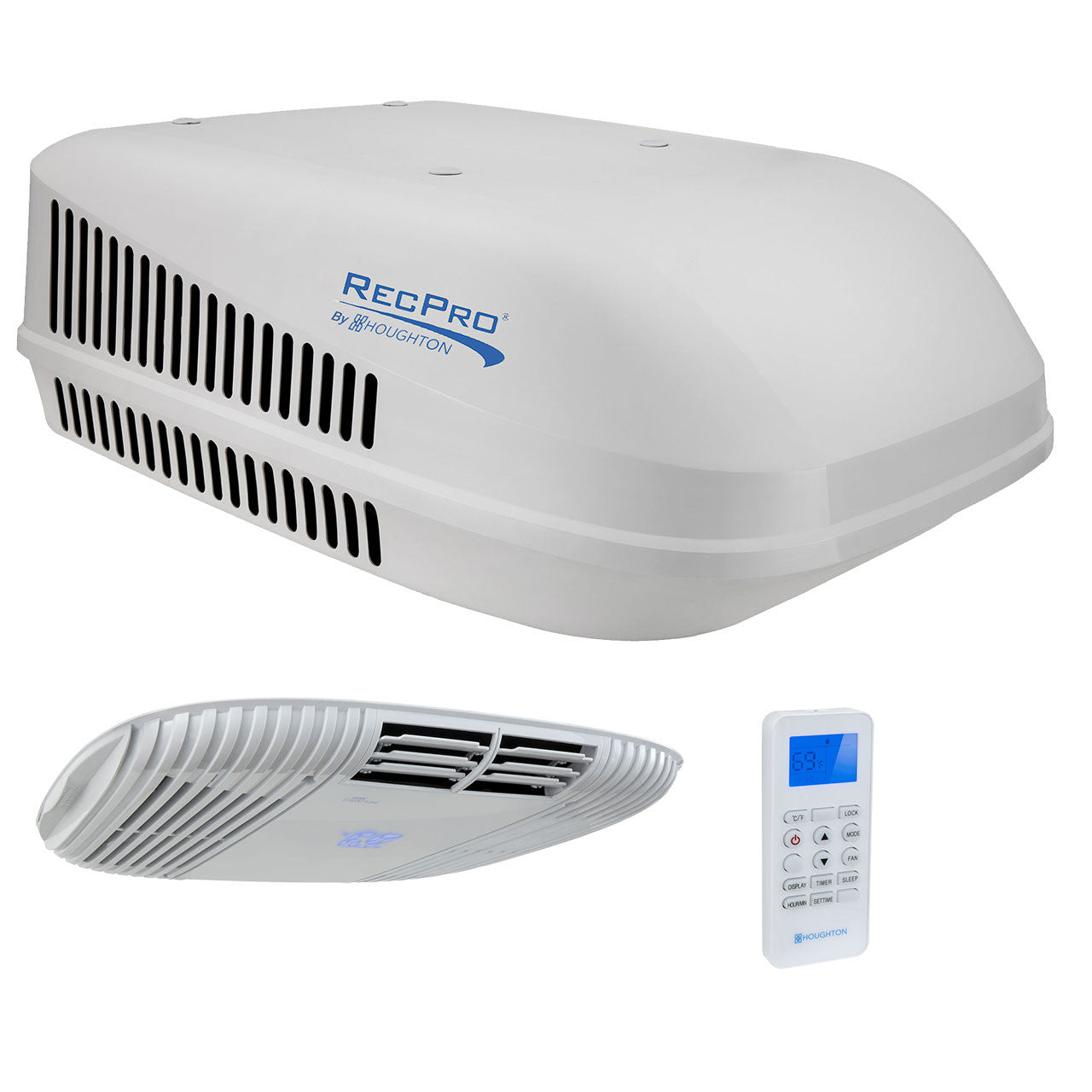 RecPro RV Quiet Air Conditioner Unit 15K with Heat Pump | Remote Control