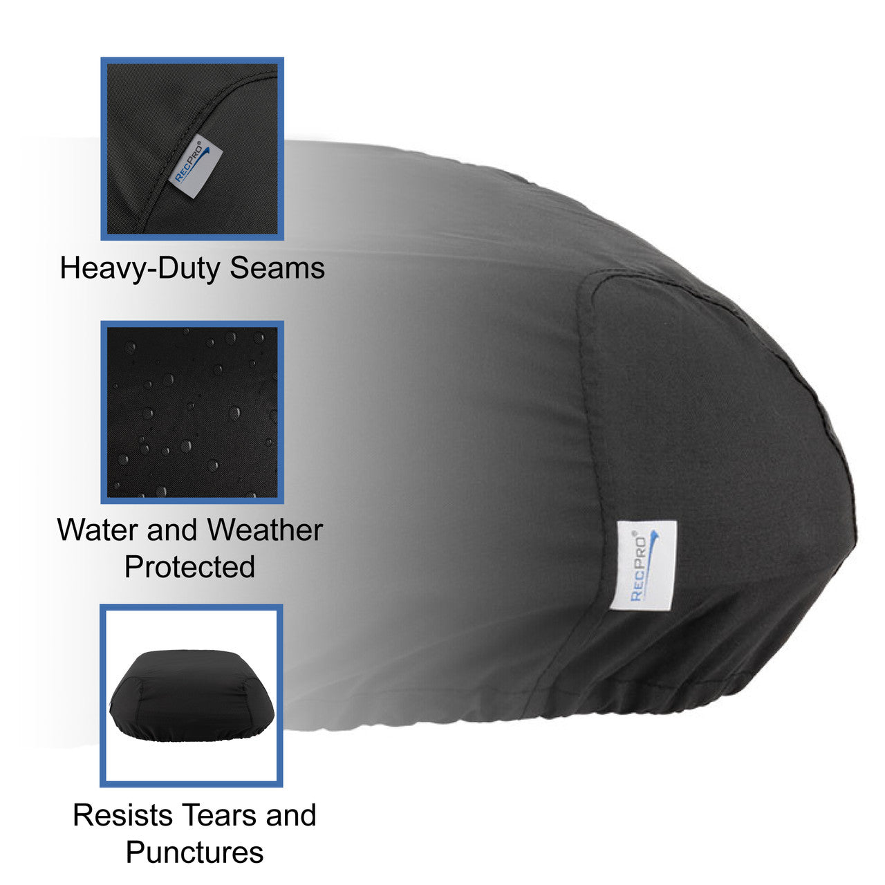 RecPro RV Air Conditioner Covers fits 3400 Model | Black or Gray