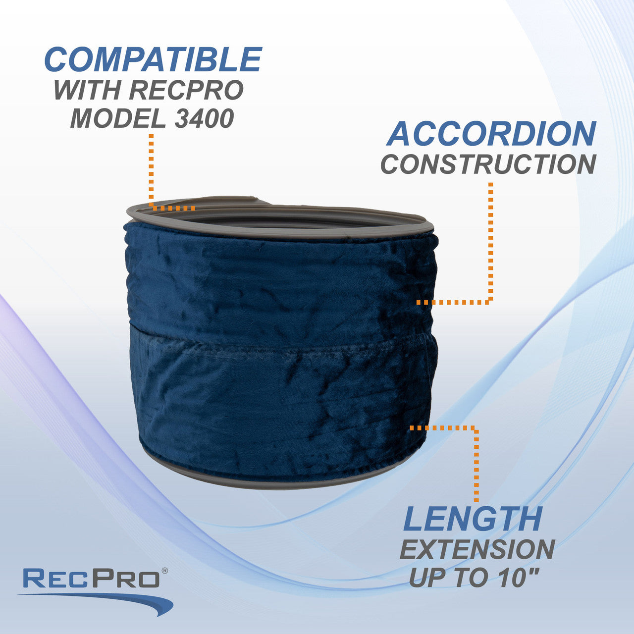 RecPro RV A/C Unit Extending Air Duct for Thick Roofs >2-3/4" | Fits 3400 Low Profile Model