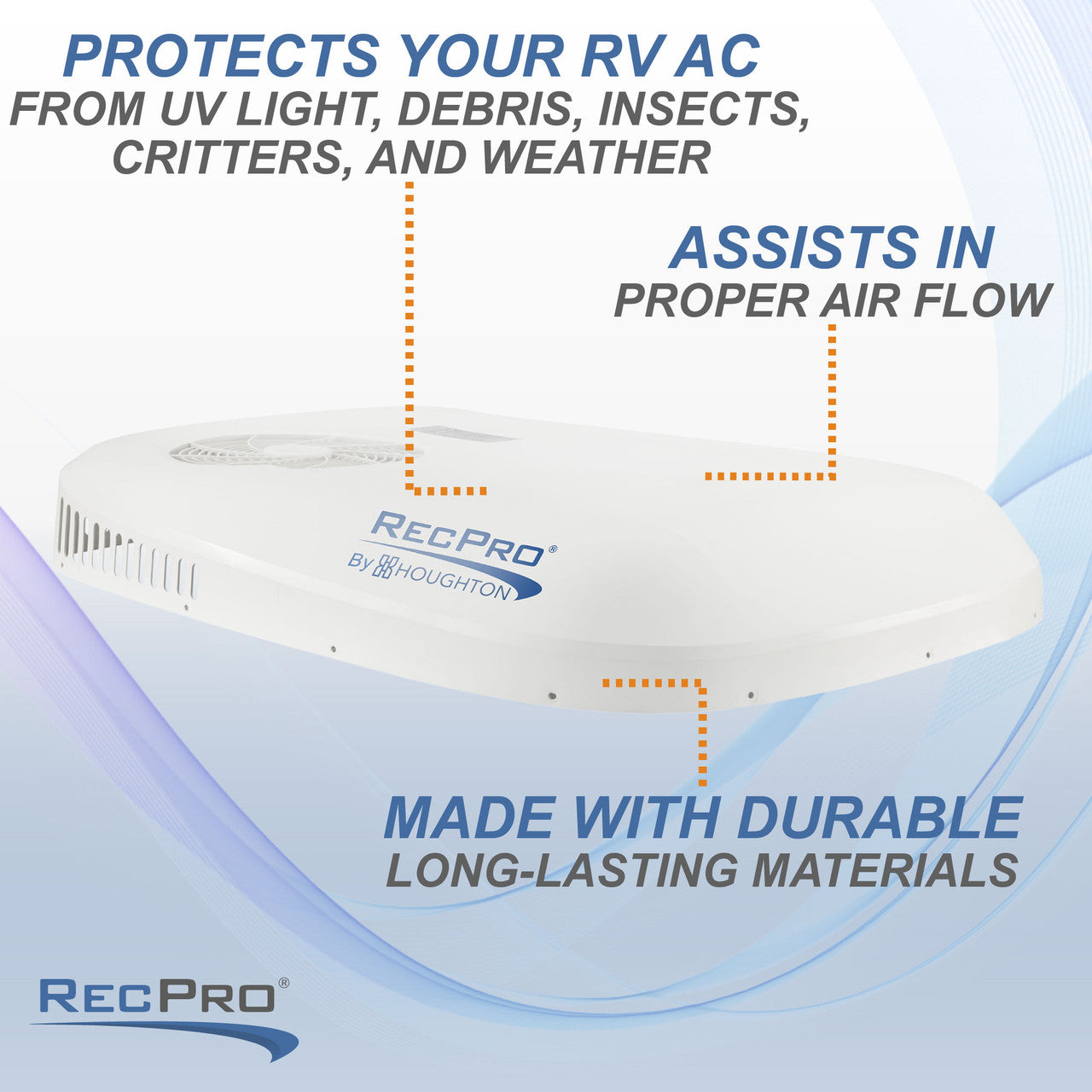 RecPro Air Conditioner Replacement Shroud | Fits 3400 Low Profile
