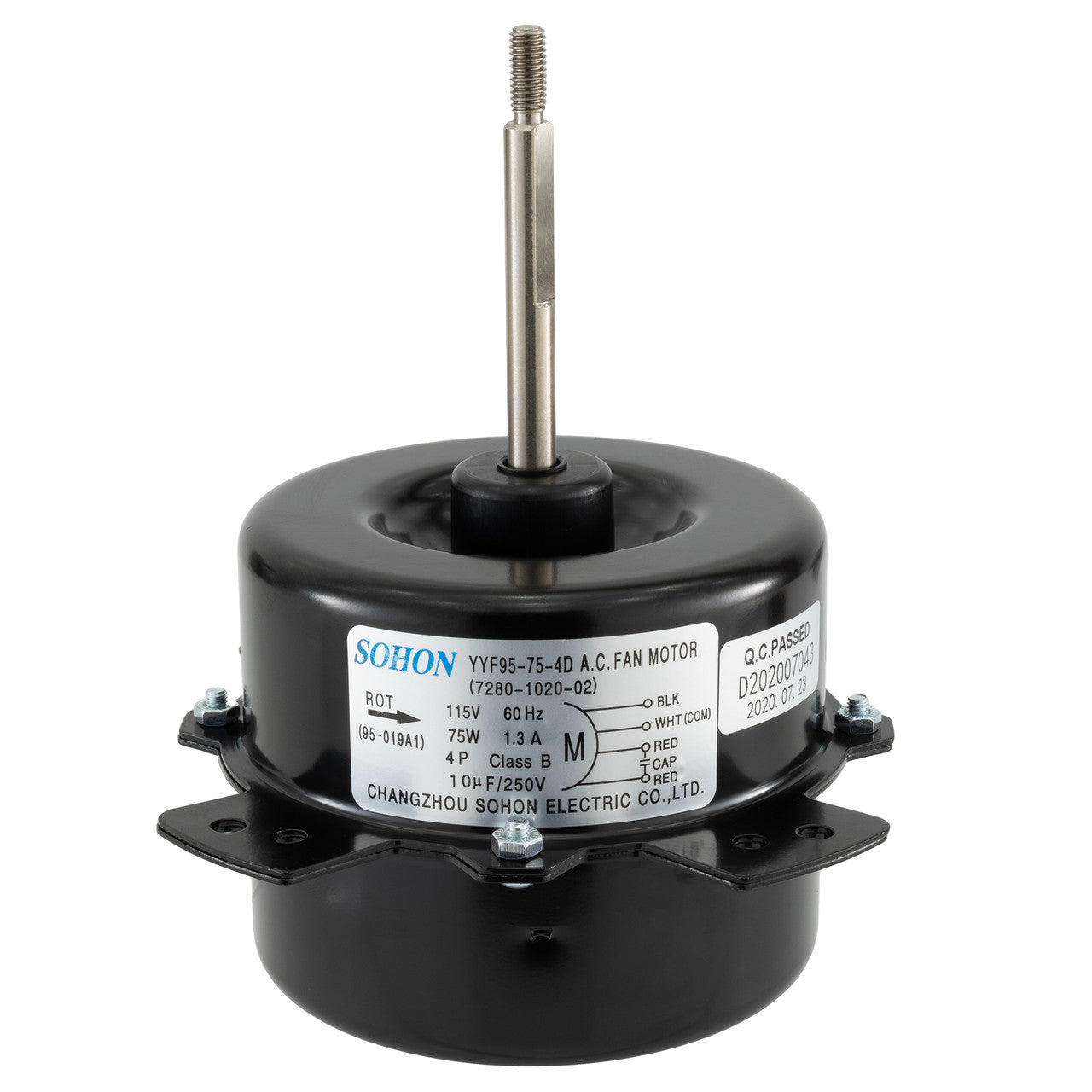 RecPro Replacement Outside Fan Motor for Air Conditioner | Fits 3800 & 3501 Series