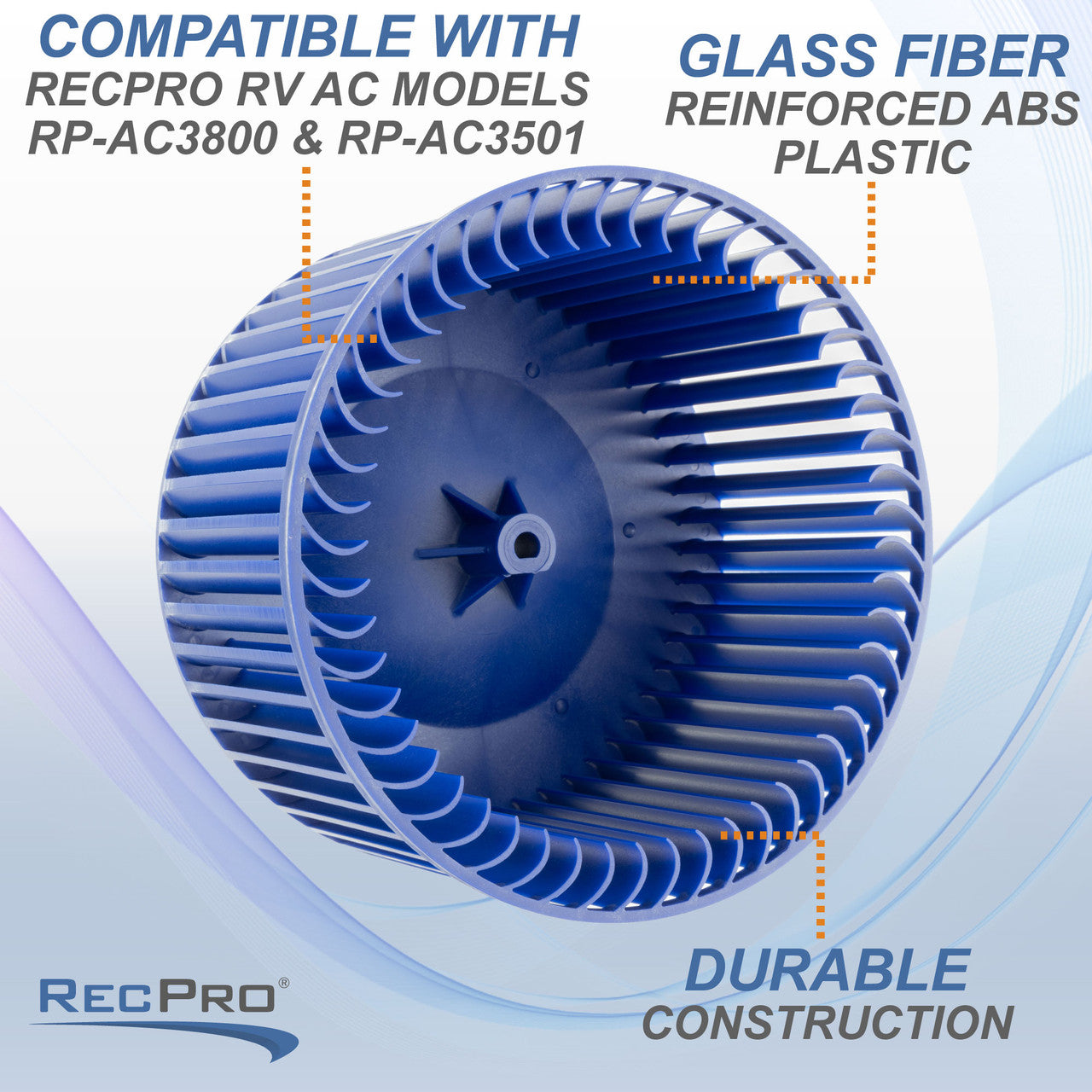 RecPro Indoor Blower Motor Fan Replacement for Air Conditioner | Fits 3800 & 3501 Series