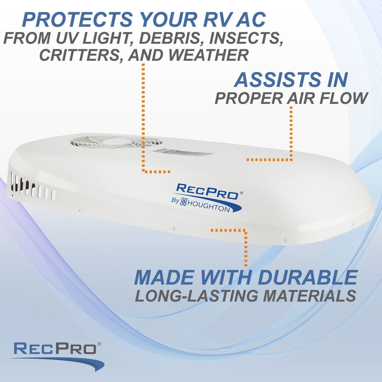RecPro Air Conditioner Replacement Shroud fits 2800 Low Profile