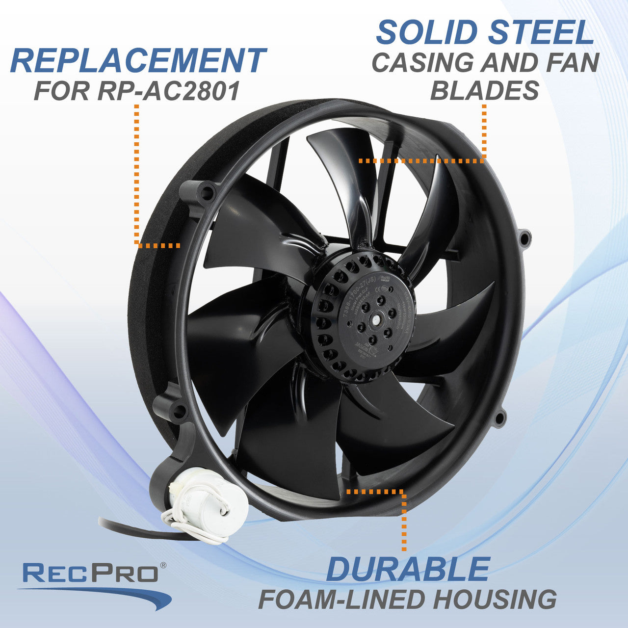 RecPro Outdoor Fan Assembly Replacement for Air Conditioner | Fits 2800 Series